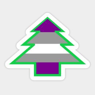 Graysexual Pride: Christmas Tree Sticker